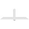 Ekena Millwork Eugene Architectural Grade PVC Gable Bracket, 84"W x 31 1/2"H x 6"D x 6"F, 9/12 Pitch GBP084X32X0606EUG00 - alternate 4